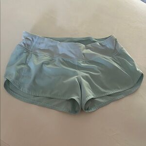 lululemon athletica light blue/ sky blue Athletic Shorts size 6